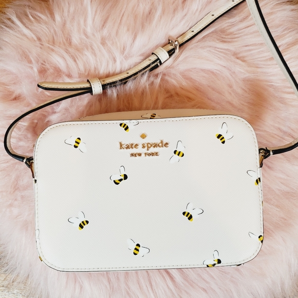 kate spade Bags Kate Spade Staci Mini Camera Crossbody Purse Bees